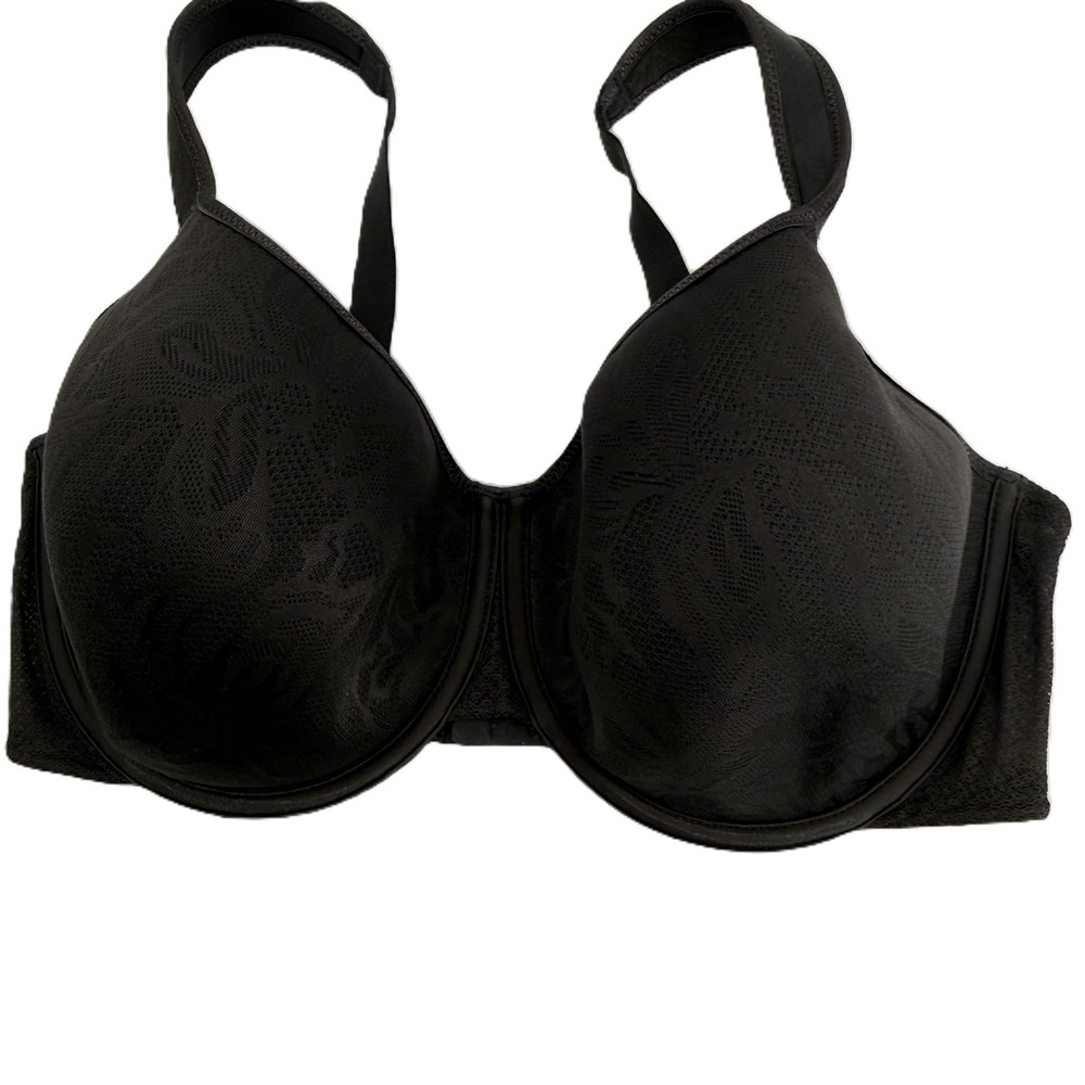 Wacoal Awareness Underwire Bra Women 36DDD Black‎ Floral Jacquard 853367